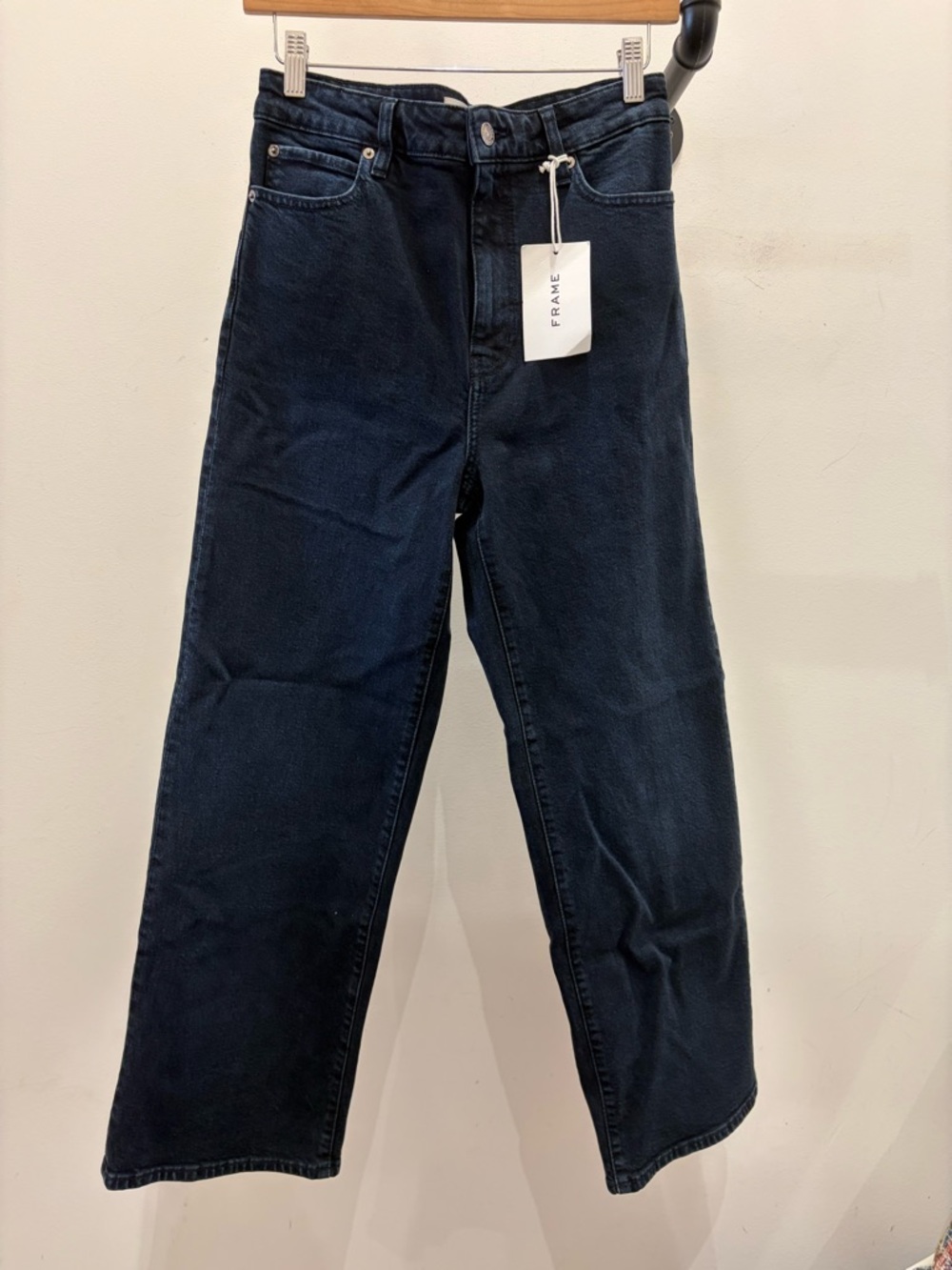 Frame Denim Women's Dark Navy Wide-Leg Jeans PM
